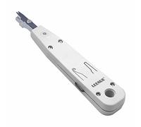 LEENUE LSA Outil de pose, outil de pose LSA Plus couronne, outil réseau pour prise réseau Ethernet RJ45 Cat7/Cat6/Ca6A et câble téléphonique RJ11, outil de pose de données avec crochet et lame Gris