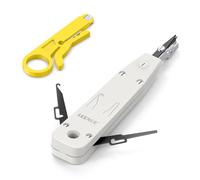 LEENUE Outil de poinçonnage Impact Krone Outil | Ethernet RJ45 Socket Cat5/Cat6/Ca6A Câble téléphonique Réseau RJ11 Outils d'insertion de terminal avec crochet et lame Gris