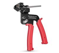 LEENUE Pistolet à attaches métalliques, coupe-attaches en acier robuste, pour fixer et couper les en acier inoxydable