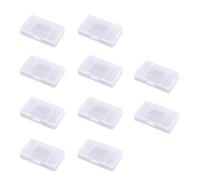 LEEQ 10pcs Carte De Jeu en Plastique Clair De La Cartouche De Stockage Cas - Boîte Couverture De Poussière,Clair Housse Etui Cas,Boîtier De Protection Emballage,pour Game Boy Advance