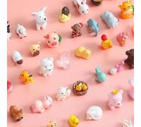 LEEQ 12pcs Mini Boîte Aveugle - Mini Figurines d'animaux Mignonne, Aléatoires Animal Jouets Sac Aveugle, pour Figurines œufs de Pâques,Classe récompenses, Cadeaux de fête