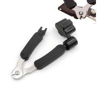 LEEQ 3 en 1 Enrouleur de Corde - Pince Coupante Guitares, Extracteur de Broches de Pont, Enrouleur Corde Guitare, 3 en 1 Outil de Guitare, pour Ukulélé Mandoline(Noir)