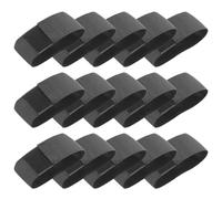 LEEQ Ajustable Brassard élastique - Brassard de Capitaine Football Respect FunéRailles Deuil Deuil Brassard pour Football Basket-Ball Funèbre,Noir (15 pcs)