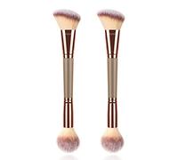 LEEQ Pinceau Bronzer Magique pour le Visage - 2Pcs Pinceau Make-up Polyvalent pour Blush, Bronzer, Poudre Libre & Pressée - Le Pinceau Poudre Parfait