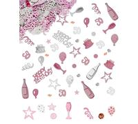 LEEQBCR 200 Pieces Happy Birthday Confetti Table Decoration Birthday Rose Gold Confetti, Scatter Decoration, Confetti Decoration for Women Men, Birthday Decoration Table