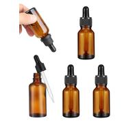 LEEQBCR 6/4/2 pièces Flacon Pipette Bouteilles Compte Gouttes en Verre Goutte Flacon Huile Essentielle Environnement Petit Réutilisation pour Huile Essentielle（5ml/10ml/15ml/20ml/30ml/50ml/100ml）
