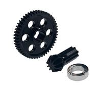LeeQinersw 1:14 1:16 Scale RC Car Metal Gear Gear Pièces de Mise à Niveau, avec du pignon