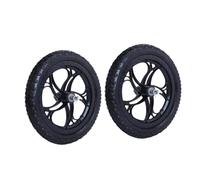 LeeQinersw 1 Jeu de Roues de Remplacement pour Vélo d'Équilibre et Vélo d'Entraînement, Roue en Métal Plastique, Non Inflatable, 12 Pouces, Roue de Fleur de Prune