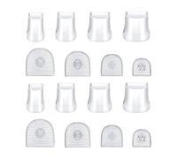 LeeQinersw 16 protections de talon haut de rechange pour marcher sur l'herbe, Clair