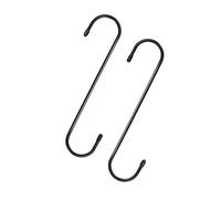 LeeQinersw 2 Pièces Crochets pour Étrier de Frein Supports de Maintenance Outil Mécanique et Cintre Robuste en Fer Solide avec Embouts Protecteurs Adapté pour Le, Noir