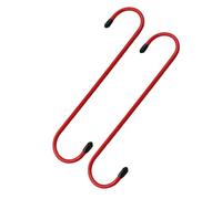 LeeQinersw 2 Pièces Crochets pour Étrier de Frein Supports de Maintenance Outil Mécanique et Cintre Robuste en Fer Solide avec Embouts Protecteurs Adapté pour Le, Rouge
