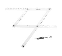 LeeQinersw 34cm Pantographe Clair, Outil de Dessin, Règle de Menuisier, Agrandisseur Pliable, Graduation pour l'Écriture de Cartes