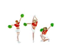 LeeQinersw 3x 1/64 figures modèles minuscules personnes girls créatifs collections de résine miniature figurines peintes à la main figures féminines
