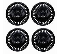 LeeQinersw 4 Pièces Enjoliveur 15 Durables Cover-Moyeux Re 15 Robuste Plaque Protection Moyeu pr Conduite Quotidienne, Noir