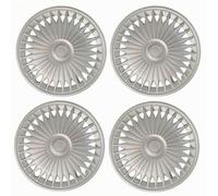 LeeQinersw 4 Pièces Enjoliveur 15 Durables Cover-Moyeux Re 15 Robuste Plaque Protection Moyeu pr Conduite Quotidienne, Argent