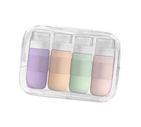 LeeQinersw 4x bouteilles de pour articles de toilette Taille de 80 ml Récipient de toilette de fuite de fuite pour le conditionneur à l'huile, Couleur Claire