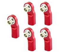 LeeQinersw 5 Pièces M3 Courbées pour Modèle de Voiture 1/10, Accessoires de Direction, Rouge