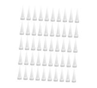 LeeQinersw 50 Pièces Buse de Calfeutrage Applicateur Kit Finition Réutilisable Embout Fileté Pp pour Joints Sol Mur Convient à Maintenance Carrelage Salle de Bai, Longueur 4.6 Cm