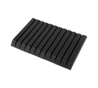 LeeQinersw 52 Pièces Revêtements de Touches de Piano Kit de Rénovation Outil de Maintenance Touches de Remplacement pour Restaurer Les Claviers Adapté pour, Noir Mat
