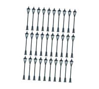 LeeQinersw 6 Pièces Lampadaire Modèle Miniature Poste Cour Européenne Décoration Sand Table Créatif Lumière Pp Adapté pour Studio Ambiance Chaleureuse Diorama, 30 Pièces
