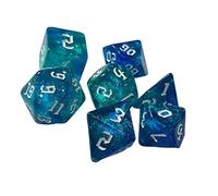 LeeQinersw 7x Dés Polyédriques Dés de Astrologique Jeu de Fête Jeu de Dés pour Bar, M