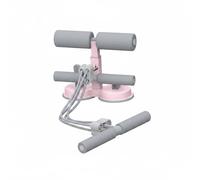 LeeQinersw Abdominal Appareil Abdos Barre d'Appui Sit Up Ventouse Forte Adhérence Réglage par Corde Élastique Rouleaux Mousse Confort Stabilisation des, Rose, Rose Pêche