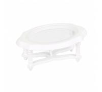 LeeQinersw Accessoire Ppée Détaillé Table Basse Ovale Miniature Rétro pr Dioramas,