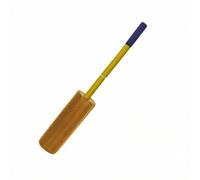 LeeQinersw Aide d'Entraînement de Basket Outil Interférence Bâton d'Opposition pour Perturber les Tirs et Dribbles avec Tête Matelassée en Cuir PVC Noyau en, Doré, Forme Ronde