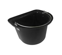 LeeQinersw Aliment pour Chevaux, Seau, Abreuvoir, Conteneur à Aliments pour Bétail, Mangeoire pour Chevaux, Noir