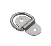LeeQinersw Anneau en D Inoxydable Boucle d'Arrimage Point d'ancrage Anneau de Câble Base à Fixer avec Deux Trous Montage Boulonné sur Surface Plane Mécanisme