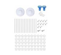 LeeQinersw Arche s Fête Kit Complet Stand Ballons Transformable Colonne et Arche Structure PVC Bacs à eau Ajustables Assemblage Facile Convient