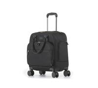 LeeQinersw Bagage Cabine Homme Valise Sac Trolley Bagage Cabine avec Compartiment Organisation Interne Tissu Oxford Hydrofuge Roues Pivotantes et Poignée de, Array, Noir De Jais