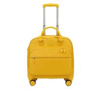 LeeQinersw Bagage Cabine Homme Valise Sac Trolley Bagage Cabine avec Compartiment Organisation Interne Tissu Oxford Hydrofuge Roues Pivotantes et Poignée de, Array, Jaune Ambre