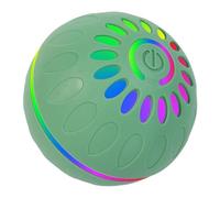 LeeQinersw Balle Interactive Chien Automatique Boule Électronique Jouet Lumière Colorée Résistante à La Morsure Mouvement Autonome Fonction Interactive Adaptée A, Vert