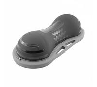 LeeQinersw Ballon de Fitness Demi Sphère Équilibre Dôme Plateforme PVC à Grain Antidérapant et Base Anti-Usure Demi Sphère, Noir, Noir Carbone Brillant, Petit 80 35 21cm