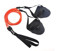 LeeQinersw Bande d'Entraînement de Natation Corde de Résistance avec Palettes Ergonomiques Sangle Ajustée pour Répétitions Techniques Amélioration Tirage , Rouge , 30 Livres