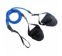 LeeQinersw Bande d'Entraînement de Natation Corde de Résistance avec Palettes Ergonomiques Sangle Ajustée pour Répétitions Techniques Amélioration Tirage , Bleu , 40 Livres