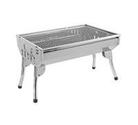 LeeQinersw Barbecue Pliable de Bois, avec Ventilation, Robuste, en métal, pour Jardin, Maison, Plage, S