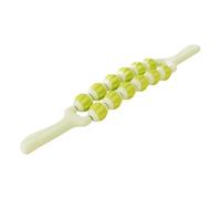 LeeQinersw Bâtonnet de Massage, Outil de Massage Des Tissus, Rouleau Abdominal Portable Anti-cellulite avec Silicone Souple pour Une Intégration Sensori, Vert 2 Rangées