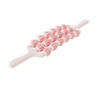 LeeQinersw Bâtonnet de Massage, Outil de Massage Des Tissus, Rouleau Abdominal Portable Anti-cellulite avec Silicone Souple pour Une Intégration Sensori, Rose 3 Rangées