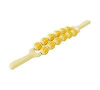 LeeQinersw Bâtonnet de Massage, Outil de Massage Des Tissus, Rouleau Abdominal Portable Anti-cellulite avec Silicone Souple pour Une Intégration Sensori, Jaune 2 Rangées