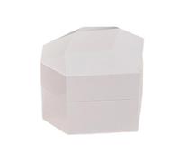 LeeQinersw Boîte à bagues, étui à Colliers, boîte à Bijoux Lumineuse avec écran intégré pour Anniversaire et Saint-Valentin, Blanc