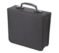 LeeQinersw Boîte de Rangement Cd Étui Cd Coffret Disque Pochette Médias en Tissu Oxford 500D Rectangulaire avec Fermeture Éclair pour Grande Capacité 360 Adaptée