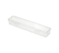 LeeQinersw Boîte de Rangement en Plastique Longue Transparente Rangement Organisateur Coffret Format Empilable pour Gagner de la Place Convient au Domicile Open, Moyen, Moyen【Une Pièce】
