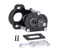 LeeQinersw Boîte de RC Complète En Métal, Mise à Niveau de La Boîte de En Fibre de Carbone, Ensemble de Boîte de de Transmission, Supp, Gauche