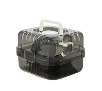 LeeQinersw Boîte de Transport de Hamster pour Les Petits Animaux avec Une Conception et Une Poignée Claires, Noir