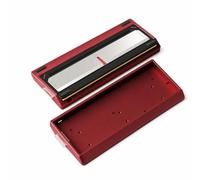 LeeQinersw Boîtier Clavier Coque Châssis Cadre Supérieur Alliage d'Aluminium Robuste Deux Pièces avec Points de Fixation Internes pour 60 pour Cent 60HE GH60, Boîtier X60【Impulsion Rouge Abyssal】