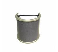 LeeQinersw Bouclier Anti-Vent Pare-Souffle Filtre Anti- Écran Anti-plosive Pare-Bruit avec Maille Acier et Gaze Protection de l'Équipement Contre l'Humidité, Champagne, avec+Éponge