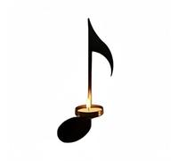 LeeQinersw Bougeoir Musical en Fer Forgé Porte-bougie Murale Applique Décorative Note de Musique e Sol en Fer Résistant à la Chaleur Convient aux Cadeaux, Croche