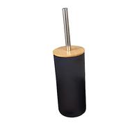LeeQinersw Brosse de Toilette Support Nettoyage Profond Brosse pour Ensemble Manche Long Capuchon Protecteur Matériau Résistant Convient pour Maison Hôte, Noir